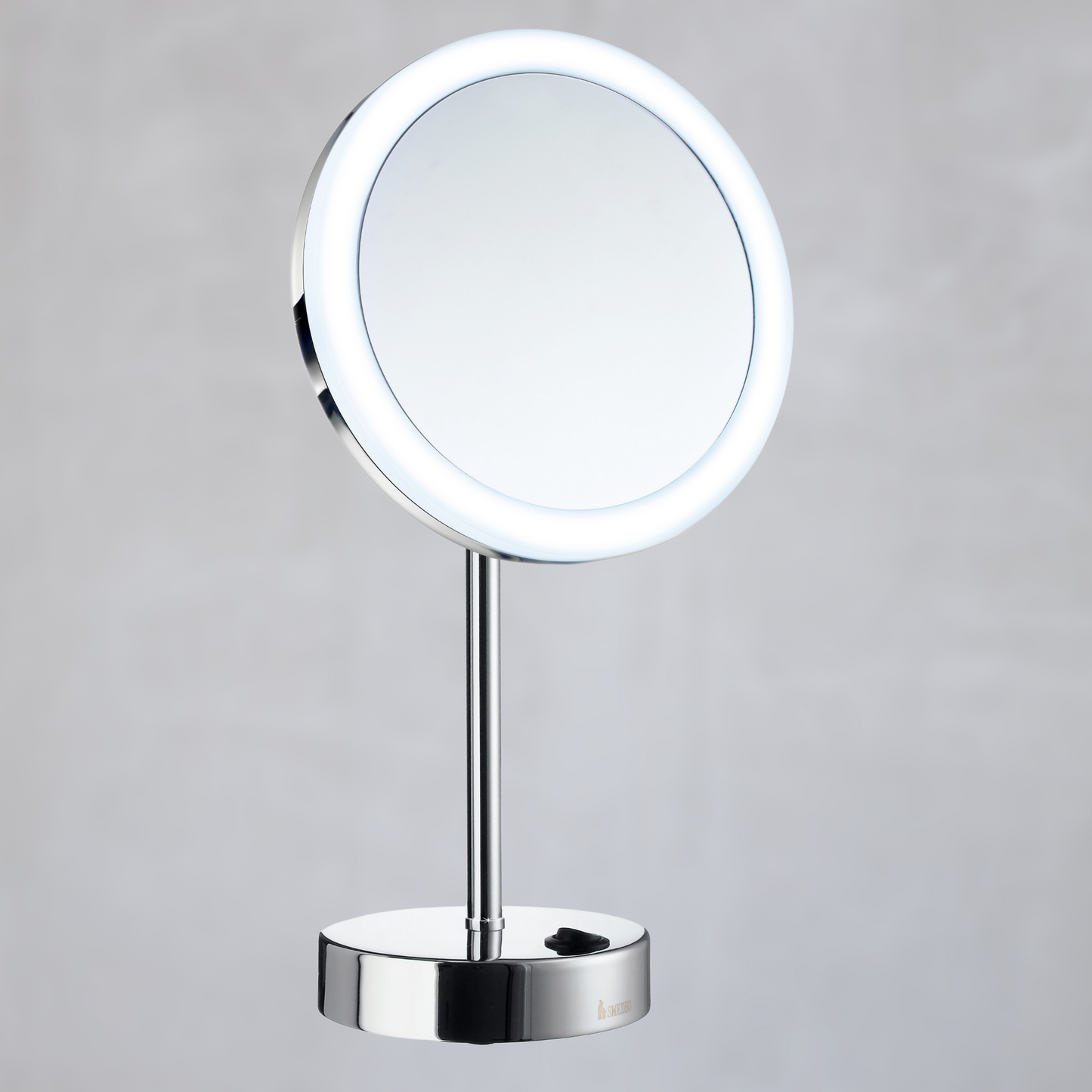 Smedbo Outline Schminkspiegel mit Licht chrom Bateriebetrieb