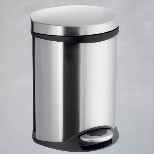 Smedbo Outline Tretmülleimer Stahl schwarz 6 LTR