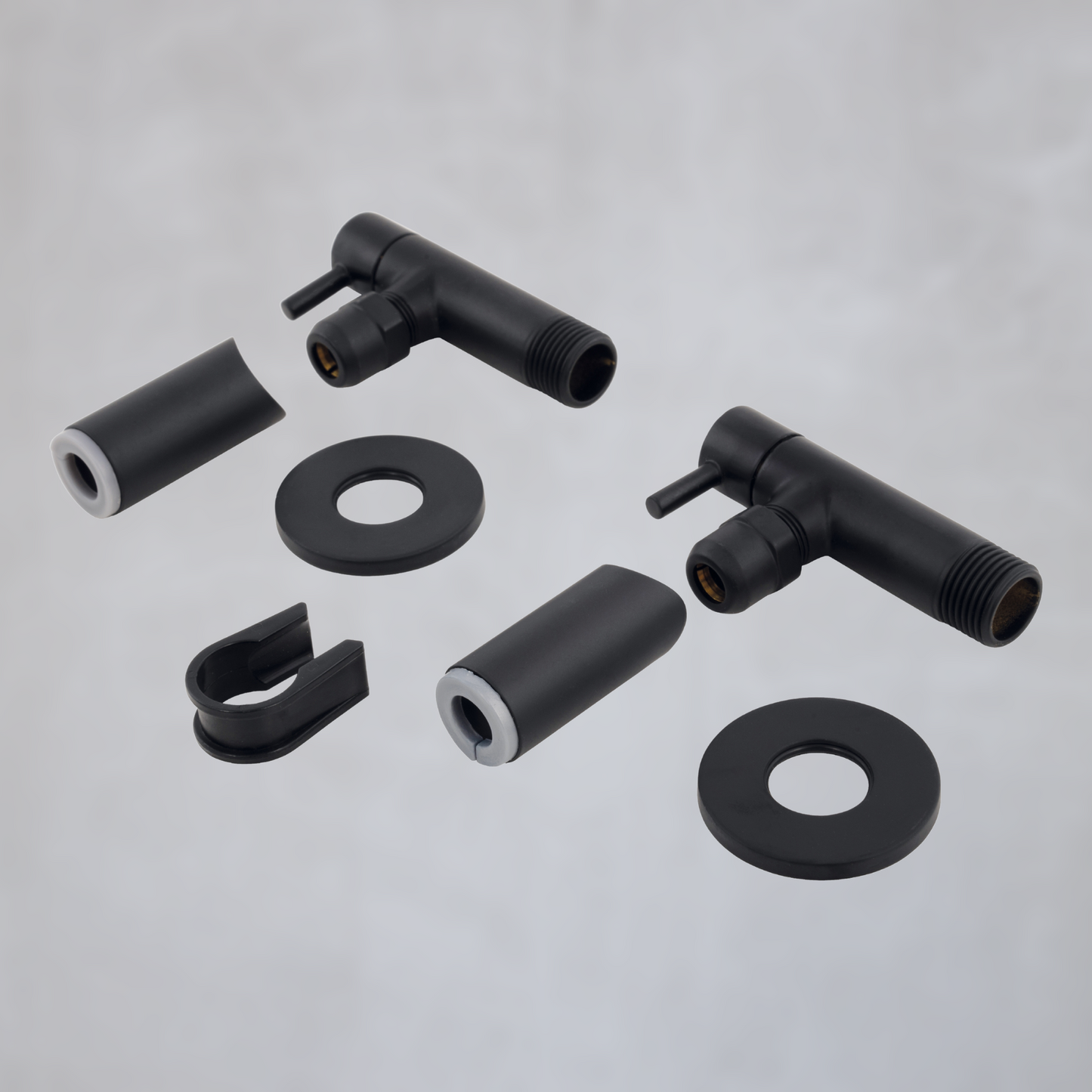 Design - Eckventile schwarz matt