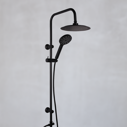 Wellness - Duschset schwarz matt