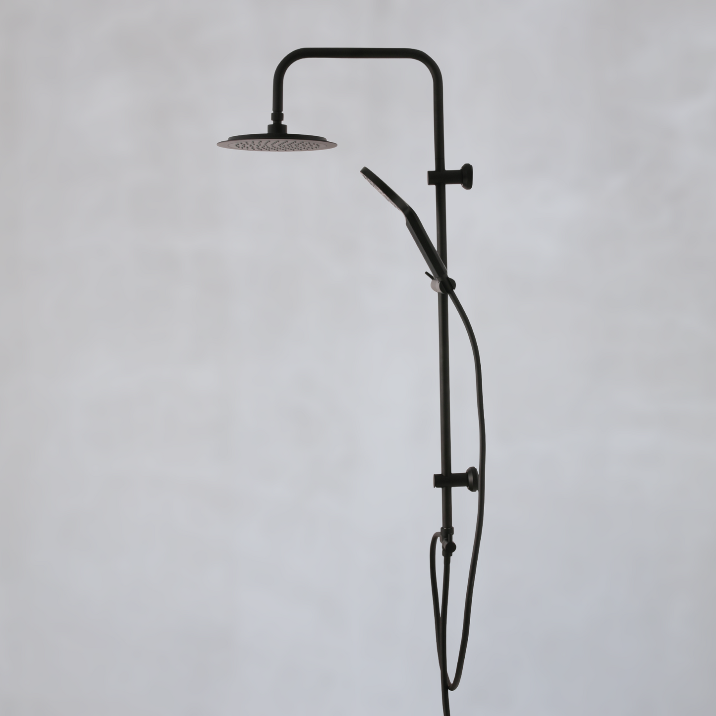 Wellness - Duschset schwarz matt