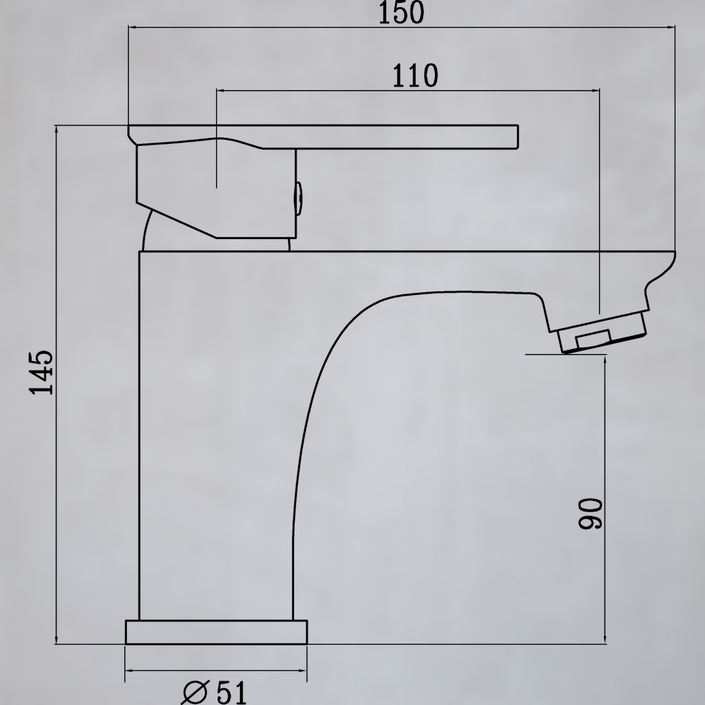Serie Diantrom 555 - Einhandmischer für Waschtisch