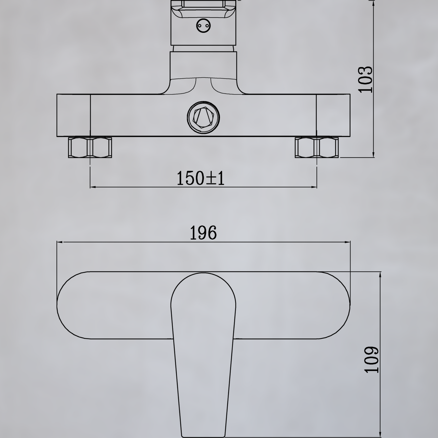Serie Diantrom 555 - Einhandmischer für Brause