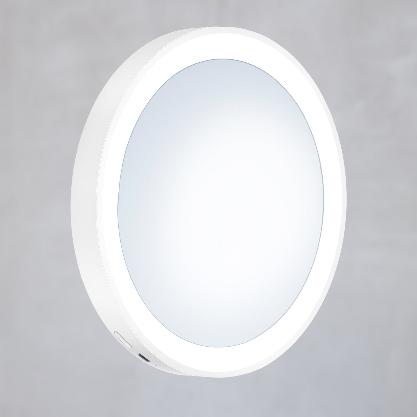 Smedbo Outline LED Spiegel Saugnäpfe leicht matt weiß Kunststoff wiederaufladbar X5