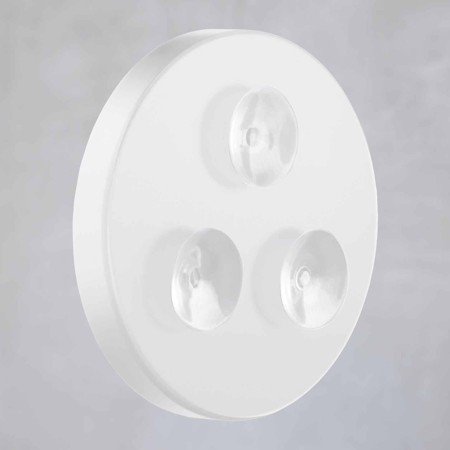 Smedbo Outline LED Spiegel Saugnäpfe leicht matt weiß Kunststoff wiederaufladbar X5